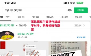 ysbSPORTS-莱比锡红牛客场作战战平对手，积分榜略有滑落