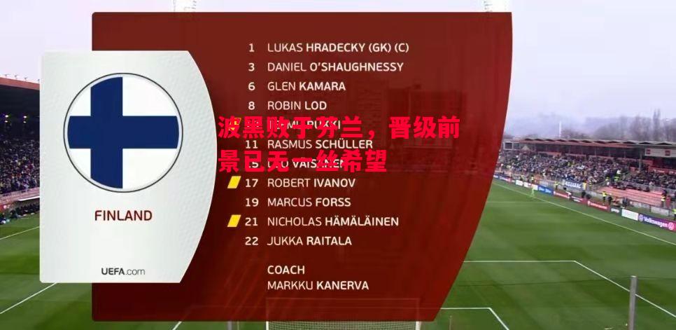 易胜博体育官方网站-波黑败于芬兰,晋级前景已无一丝希望-第1张图片-易胜博体育 易胜博体育官方网站-波黑败于芬兰,晋级前景已无一丝希望-第1张图片-易胜博体育
